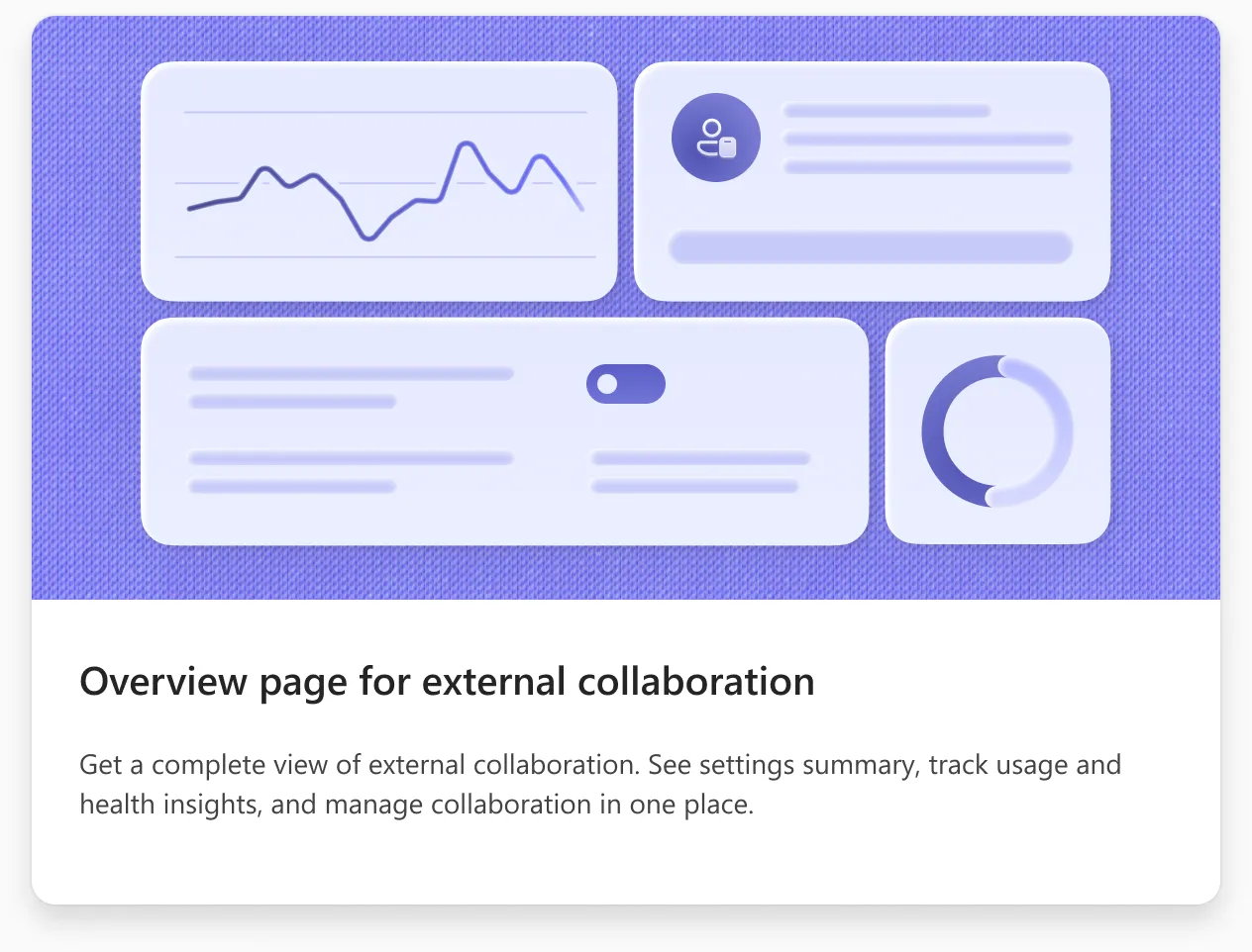 Onboarding page 1: Overview page for external collaboration.